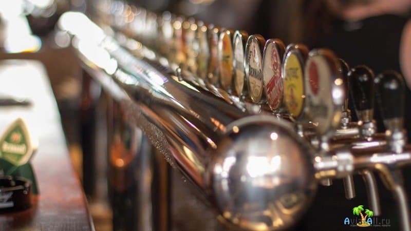 Музей пива в Праге, барная стойка