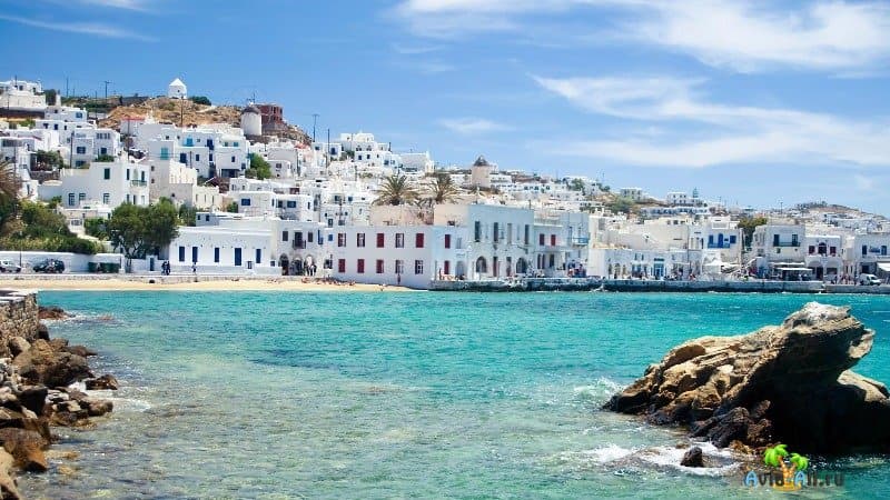 Остров Миконос, Греция: климат, курорты, пляжи, кухня, развлечения