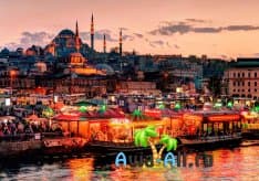 Стамбул - экскурсионный тур по городу Турции. Пристани, местные кафе1