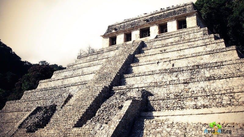 Пирамиды Майя в Мексике Паленке