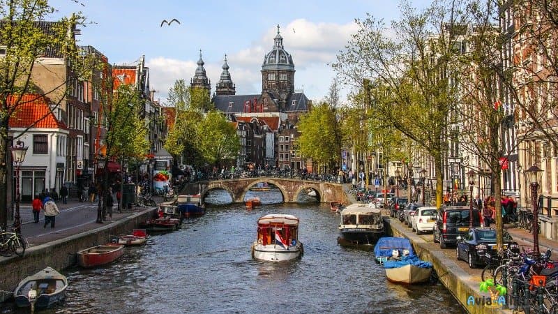 Амстердам каналы фото