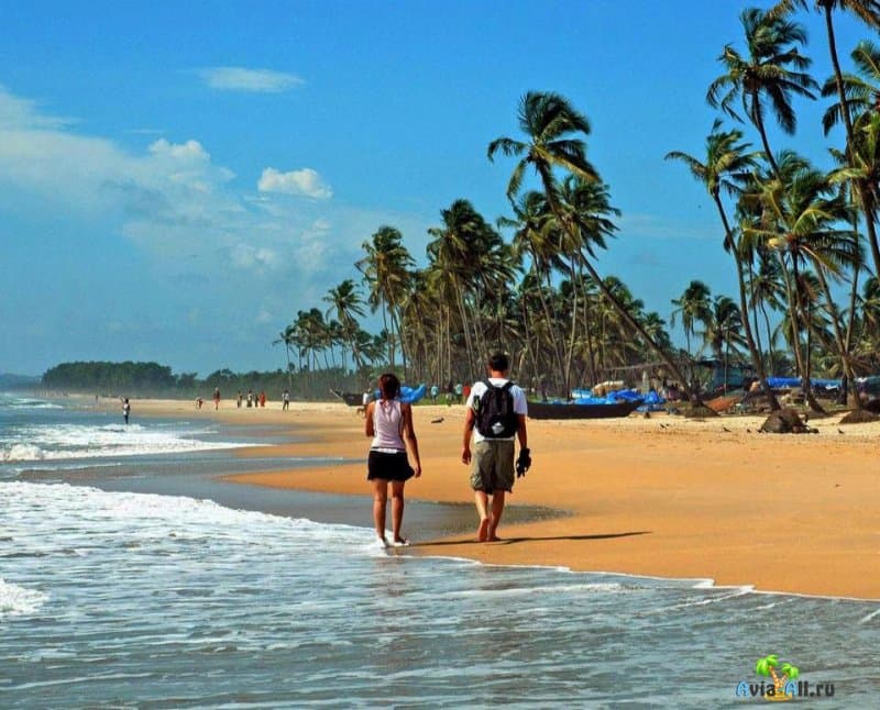 пляжи в Индии на Гоа