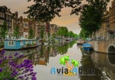 Город Амстердам в Нидерландах фото
