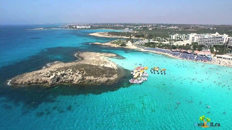 Пляж Nissi Beach Кипр