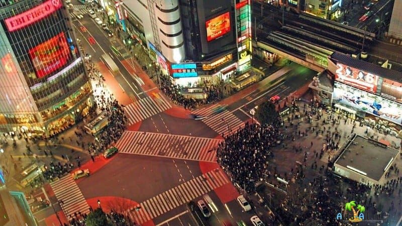 Токио перекресток Сибуя