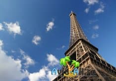 Завидный объект восхищения Парижа - Эйфелева башня. Популярное металлическое сооружение1