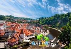 Сказочный Чешский город Чески-Крумлов,числящийся в списке Всемирного наследия ЮНЕСКО1