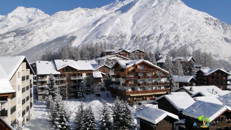 Швейцарские Альпы зимой фото