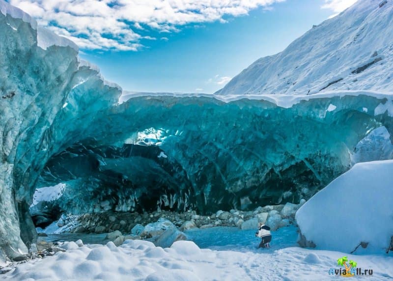 Обзор ледника Менденхолл. Пещеры изо льда на территории национального леса Тонгасс2