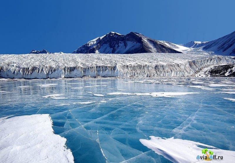 Круглогодичный ледниковый покров Антарктиды. Таинственная территория2