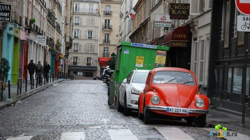Франция улица машины