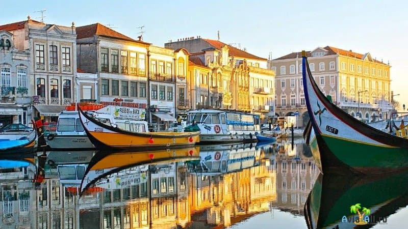 Город Авейро в Португалии