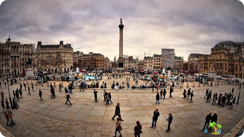 Лондон Trafalgar Square