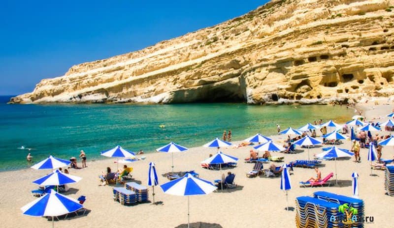 Пляж на острове Крит, Греция