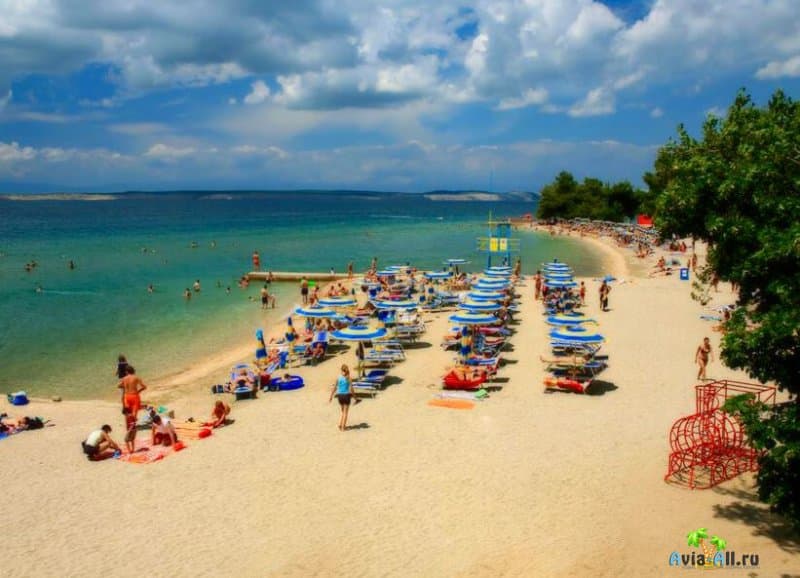 Песчаные пляжи в Хорватии